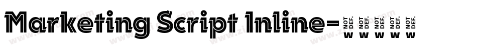 Marketing Script Inline字体转换